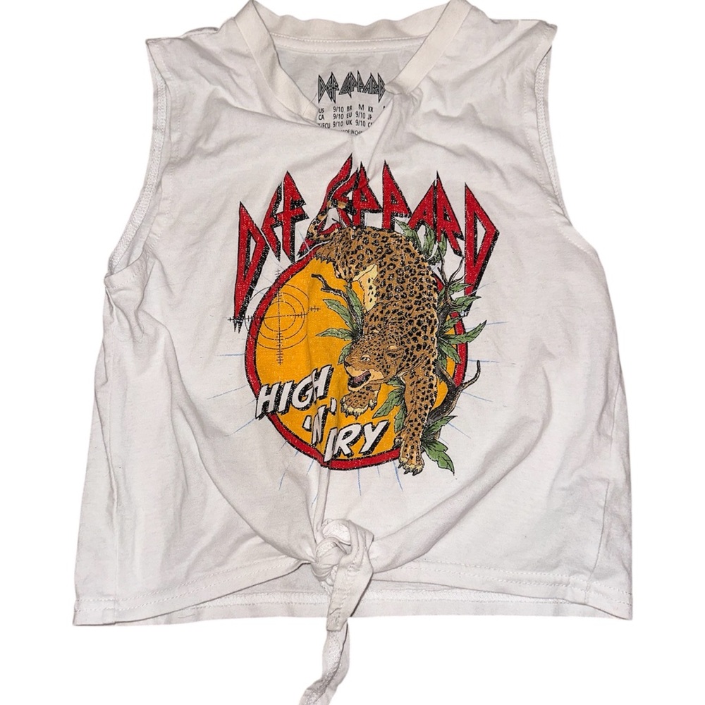 Forever 21 KIDS White Graphic Crop Top